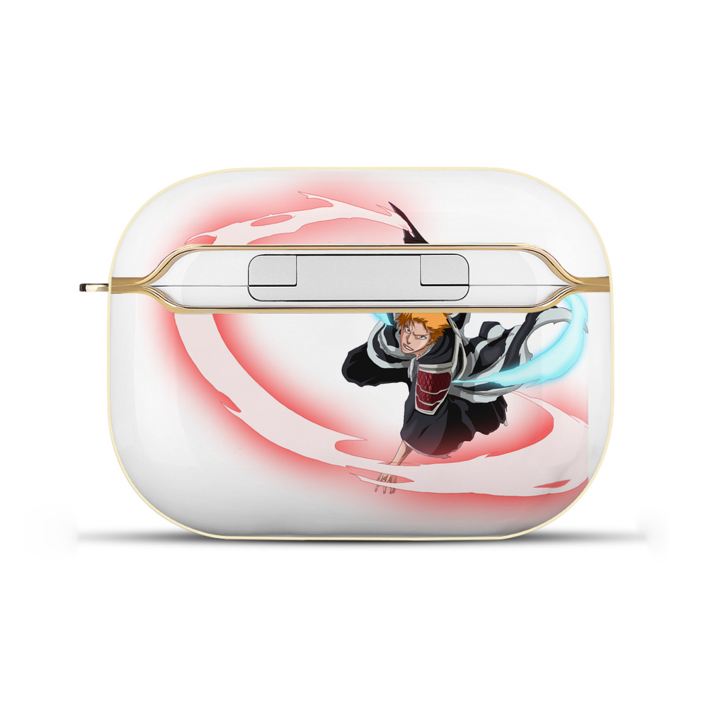 ブリーチ 黒崎一護（くろさき いちご）BLEACH Kurosaki Ichigo 【AirPods Pro用】ハードシェル保護ケース｜耐衝撃・防指紋・カラビナ付き商品仕様