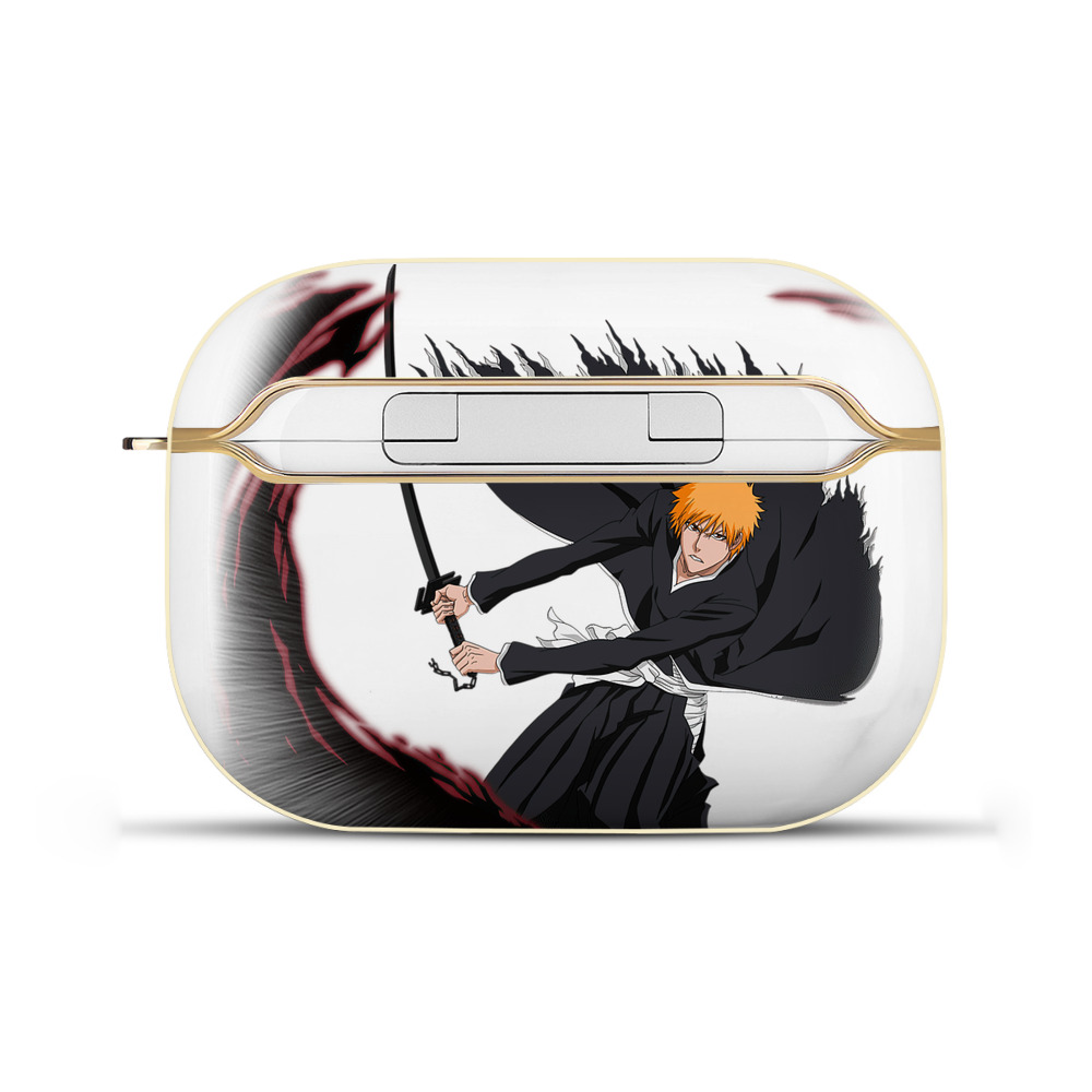 ブリーチ 黒崎一護（くろさき いちご）BLEACH Kurosaki Ichigo 【AirPods Pro用】ハードシェル保護ケース｜耐衝撃・防指紋・カラビナ付き商品仕様