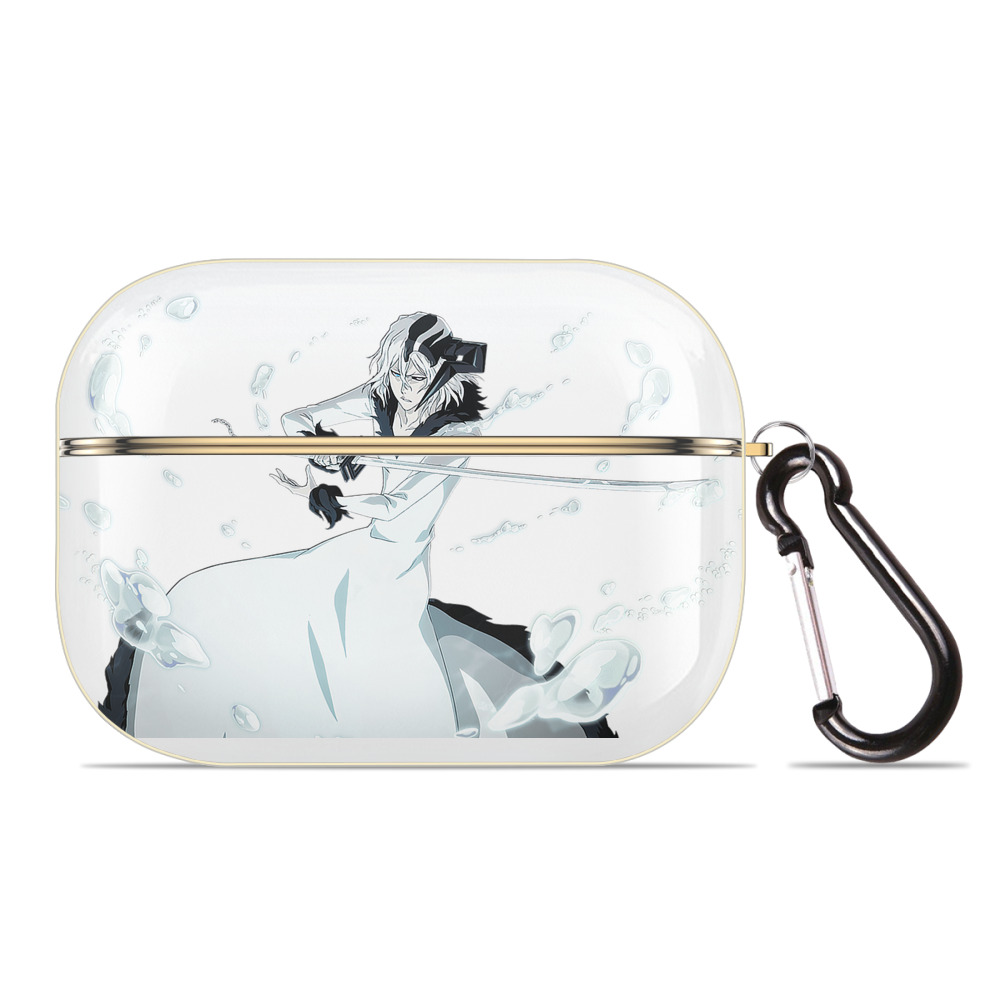 （画像用） ブリーチ 黒崎一護（くろさき いちご）BLEACH Kurosaki Ichigo 【AirPods Pro用】ハードシェル保護ケース｜耐衝撃・防指紋・カラビナ付き商品仕様