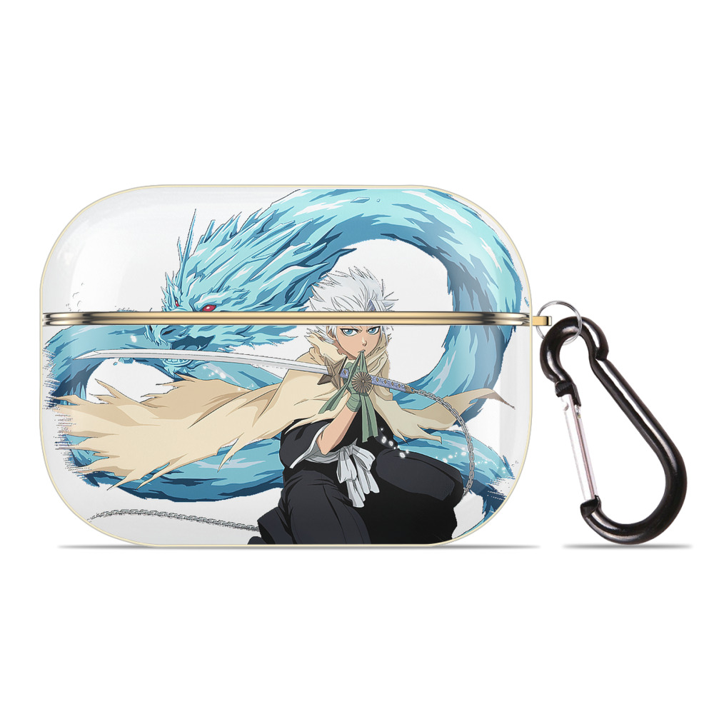 （画像用） ブリーチ 日番谷冬獅郎（ひつがや とうしろう） BLEACH Hitsugaya Toushirou 【AirPods Pro用】ハードシェル保護ケース｜耐衝撃・防指紋・カラビナ付き商品仕様