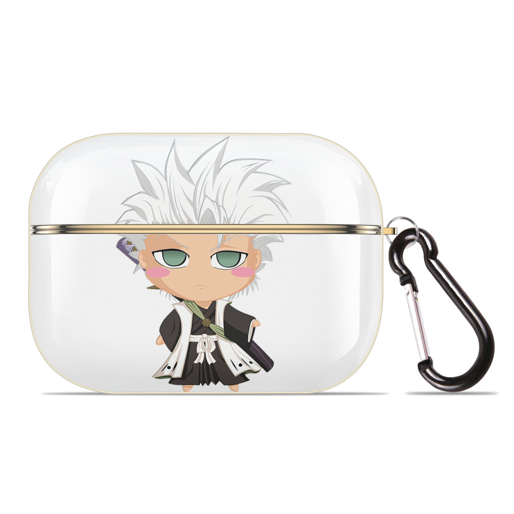 （画像用） ブリーチ 日番谷冬獅郎（ひつがや とうしろう） BLEACH Hitsugaya Toushirou 【AirPods Pro用】ハードシェル保護ケース｜耐衝撃・防指紋・カラビナ付き商品仕様