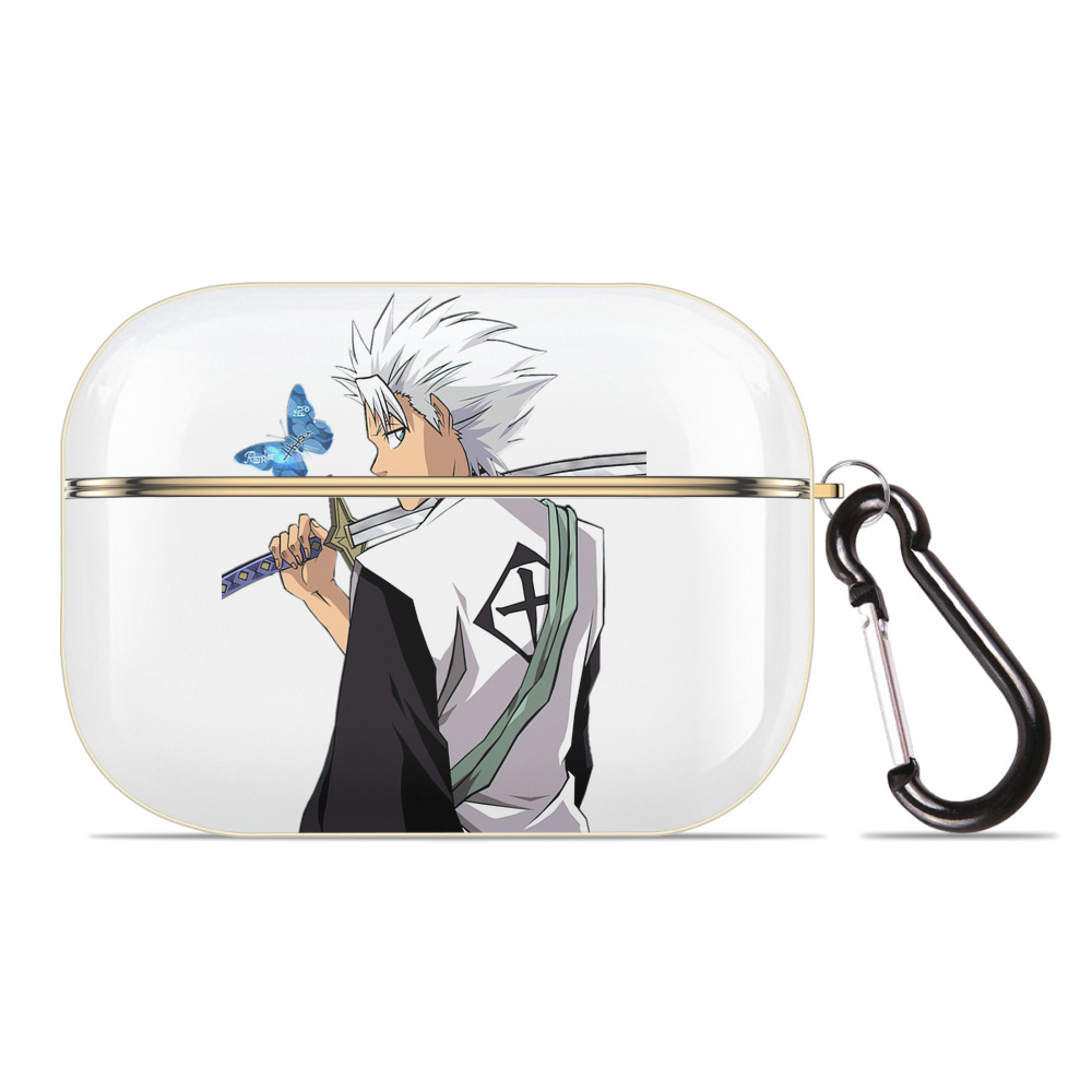（画像用） ブリーチ 日番谷冬獅郎（ひつがや とうしろう） BLEACH Hitsugaya Toushirou 【AirPods Pro用】ハードシェル保護ケース｜耐衝撃・防指紋・カラビナ付き商品仕様