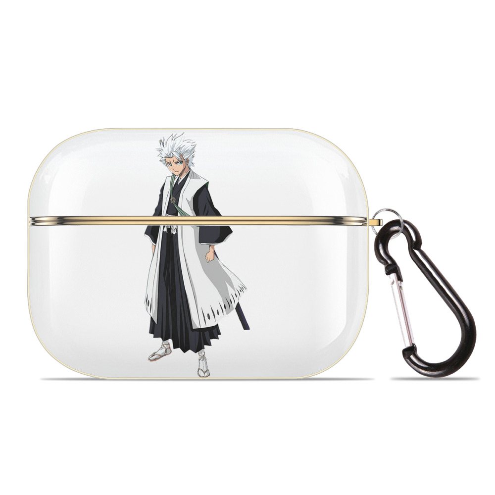 （画像用） ブリーチ 日番谷冬獅郎（ひつがや とうしろう） BLEACH Hitsugaya Toushirou 【AirPods Pro用】ハードシェル保護ケース｜耐衝撃・防指紋・カラビナ付き商品仕様