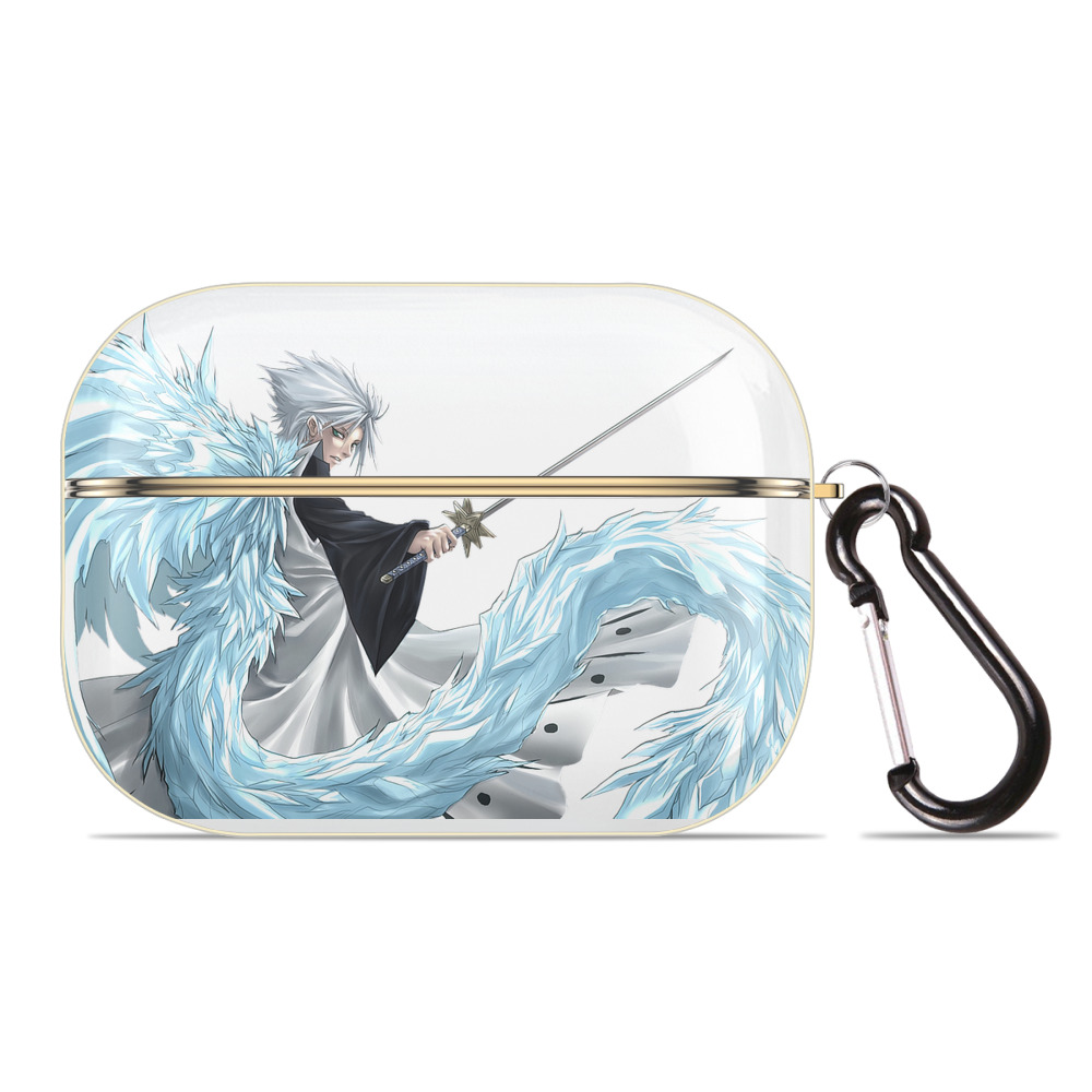 （画像用） ブリーチ 日番谷冬獅郎（ひつがや とうしろう） BLEACH Hitsugaya Toushirou 【AirPods Pro用】ハードシェル保護ケース｜耐衝撃・防指紋・カラビナ付き商品仕様