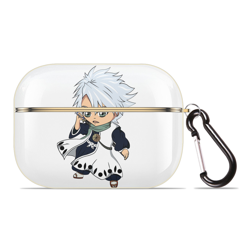 （画像用） ブリーチ 日番谷冬獅郎（ひつがや とうしろう） BLEACH Hitsugaya Toushirou 【AirPods Pro用】ハードシェル保護ケース｜耐衝撃・防指紋・カラビナ付き商品仕様