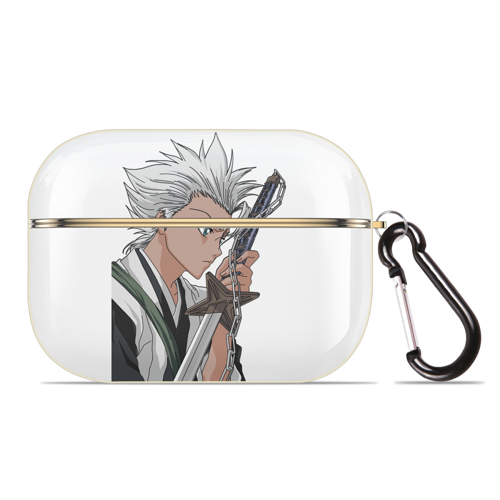 （画像用） ブリーチ 日番谷冬獅郎（ひつがや とうしろう） BLEACH Hitsugaya Toushirou 【AirPods Pro用】ハードシェル保護ケース｜耐衝撃・防指紋・カラビナ付き商品仕様