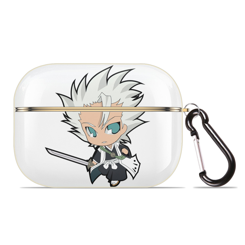 （画像用） ブリーチ 日番谷冬獅郎（ひつがや とうしろう） BLEACH Hitsugaya Toushirou 【AirPods Pro用】ハードシェル保護ケース｜耐衝撃・防指紋・カラビナ付き商品仕様