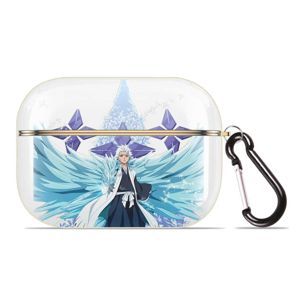（画像用） ブリーチ 日番谷冬獅郎（ひつがや とうしろう） BLEACH Hitsugaya Toushirou 【AirPods Pro用】ハードシェル保護ケース｜耐衝撃・防指紋・カラビナ付き商品仕様