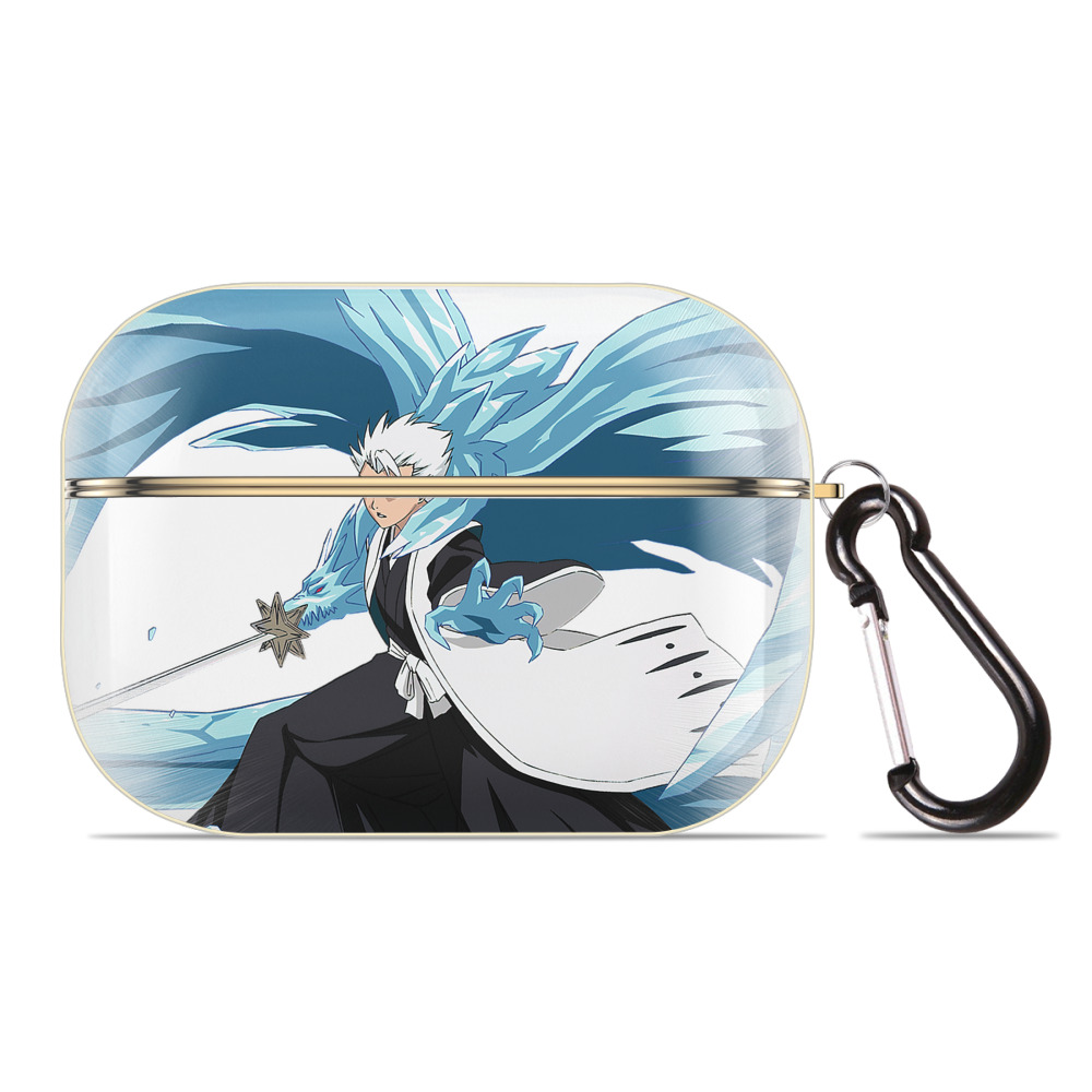 （画像用） ブリーチ 日番谷冬獅郎（ひつがや とうしろう） BLEACH Hitsugaya Toushirou 【AirPods Pro用】ハードシェル保護ケース｜耐衝撃・防指紋・カラビナ付き商品仕様