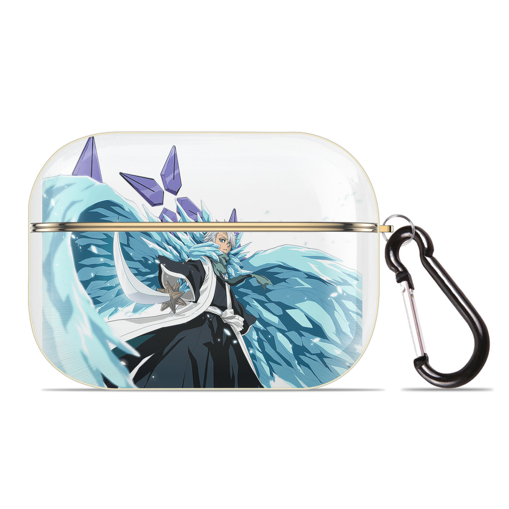 （画像用） ブリーチ 日番谷冬獅郎（ひつがや とうしろう） BLEACH Hitsugaya Toushirou 【AirPods Pro用】ハードシェル保護ケース｜耐衝撃・防指紋・カラビナ付き商品仕様