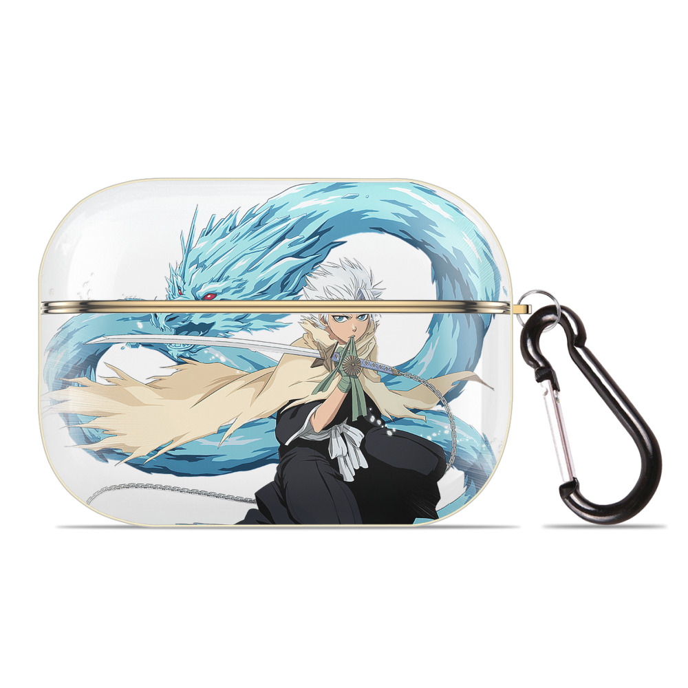 （画像用） ブリーチ 日番谷冬獅郎（ひつがや とうしろう） BLEACH Hitsugaya Toushirou 【AirPods Pro用】ハードシェル保護ケース｜耐衝撃・防指紋・カラビナ付き商品仕様