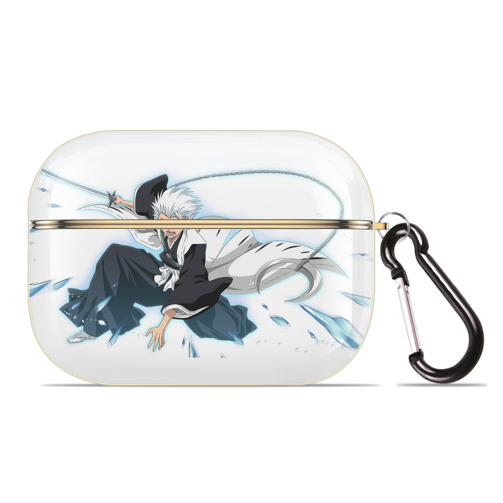 （画像用） ブリーチ 日番谷冬獅郎（ひつがや とうしろう） BLEACH Hitsugaya Toushirou 【AirPods Pro用】ハードシェル保護ケース｜耐衝撃・防指紋・カラビナ付き商品仕様