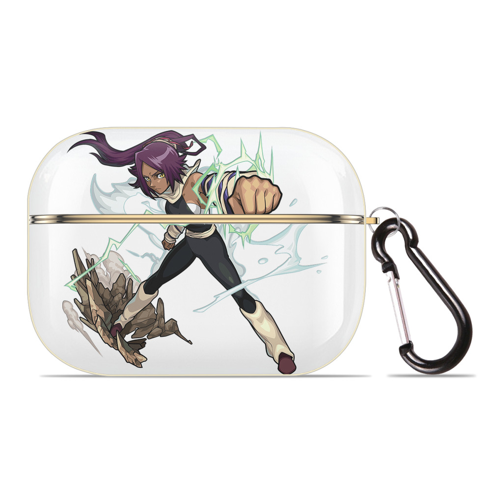 （画像用） ブリーチ 四楓院 夜一（しほういん よるいち） BLEACH Shihouin Yoruichi 【AirPods Pro用】ハードシェル保護ケース｜耐衝撃・防指紋・カラビナ付き商品仕様