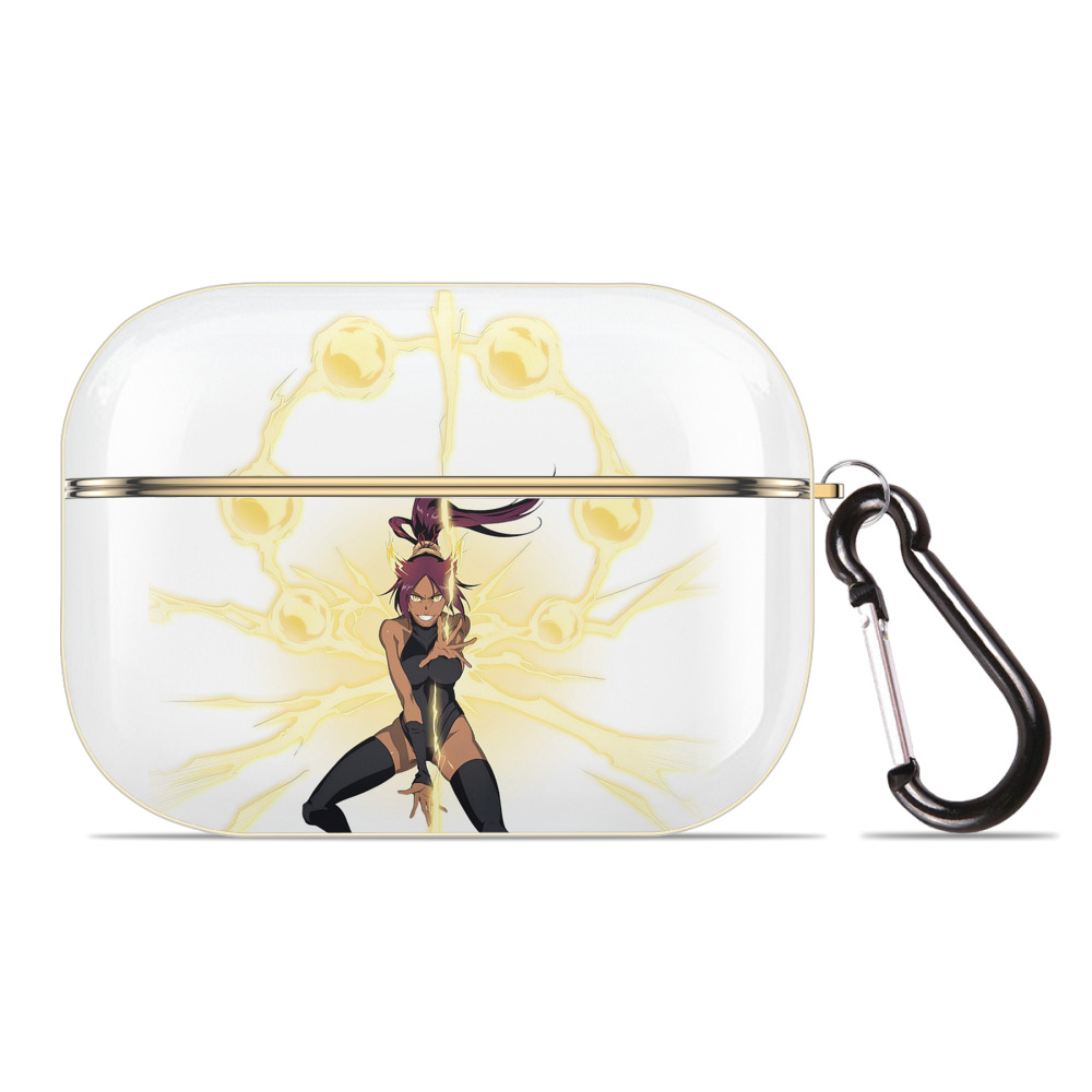 （画像用） ブリーチ 四楓院 夜一（しほういん よるいち） BLEACH Shihouin Yoruichi 【AirPods Pro用】ハードシェル保護ケース｜耐衝撃・防指紋・カラビナ付き商品仕様