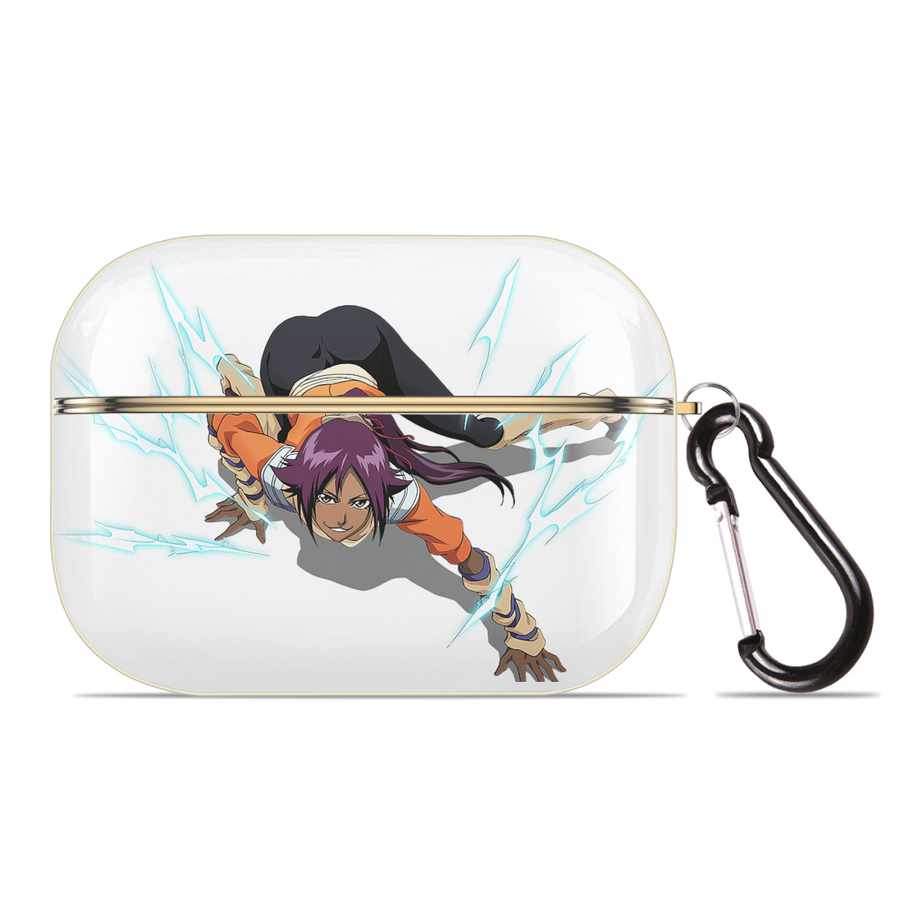 （画像用） ブリーチ 四楓院 夜一（しほういん よるいち） BLEACH Shihouin Yoruichi 【AirPods Pro用】ハードシェル保護ケース｜耐衝撃・防指紋・カラビナ付き商品仕様
