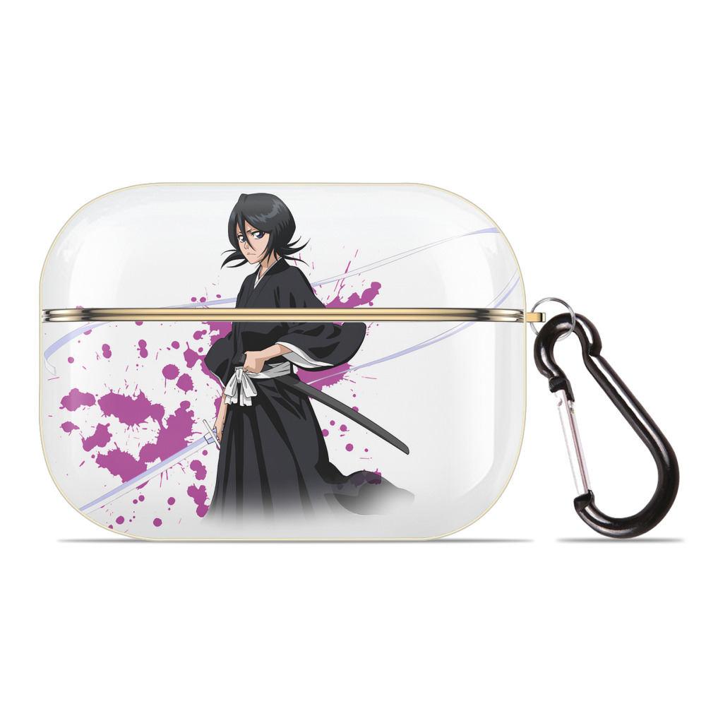 （画像用） ブリーチ 朽木ルキア BLEACH Kuchiki Rukia 【AirPods Pro用】ハードシェル保護ケース｜耐衝撃・防指紋・カラビナ付き商品仕様