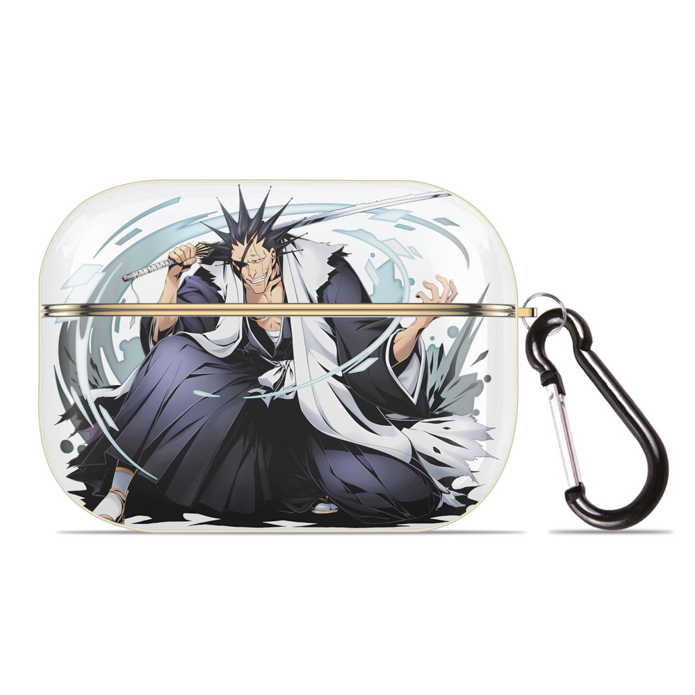 （画像用） ブリーチ ざらき けんぱち BLEACH Zaraki Kenpachi 【AirPods Pro用】ハードシェル保護ケース｜耐衝撃・防指紋・カラビナ付き商品仕様