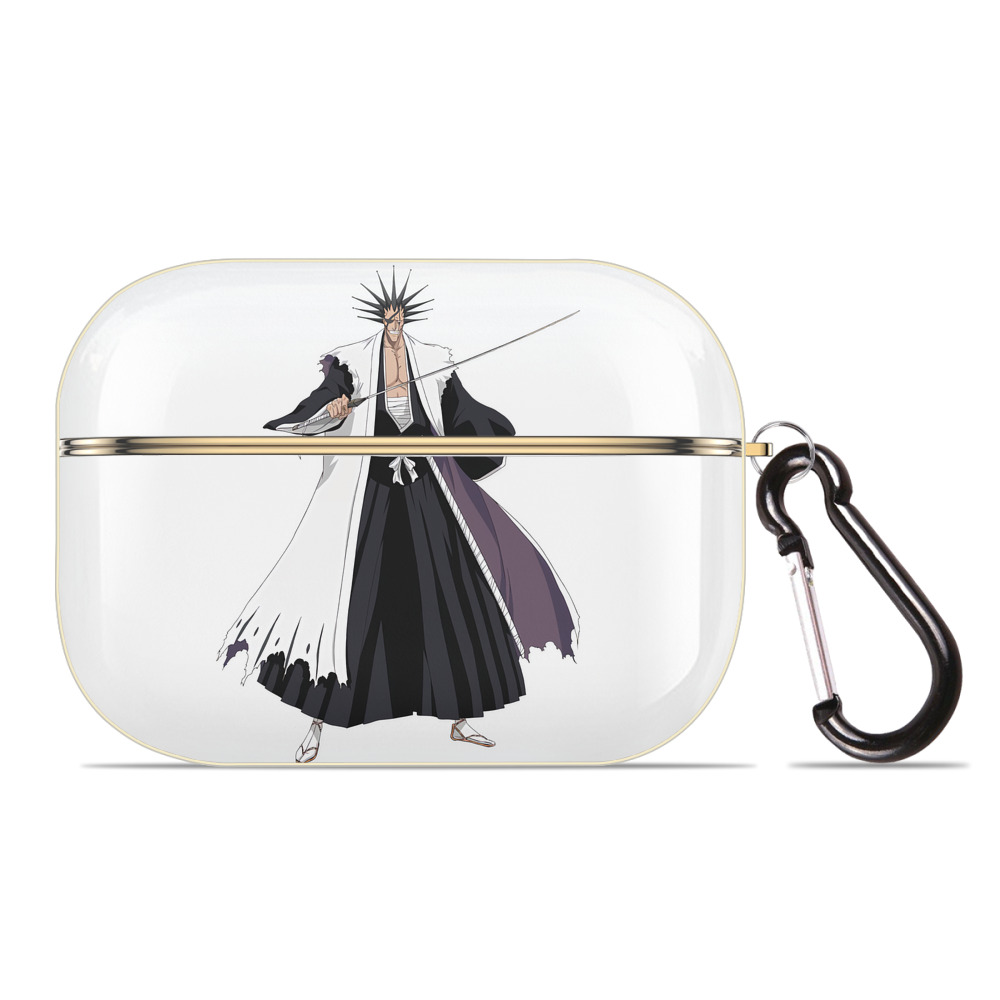 （画像用） ブリーチ ざらき けんぱち BLEACH Zaraki Kenpachi 【AirPods Pro用】ハードシェル保護ケース｜耐衝撃・防指紋・カラビナ付き商品仕様