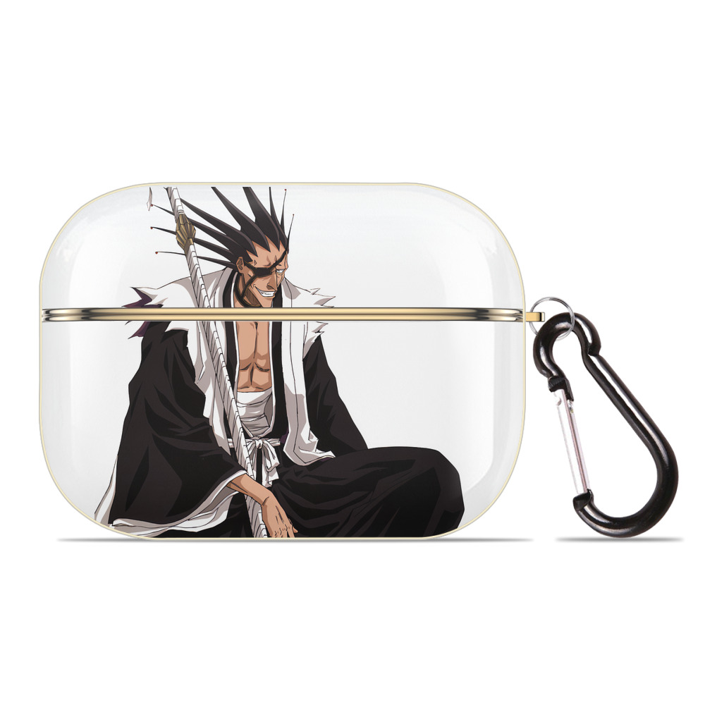 （画像用） ブリーチ ざらき けんぱち BLEACH Zaraki Kenpachi 【AirPods Pro用】ハードシェル保護ケース｜耐衝撃・防指紋・カラビナ付き商品仕様