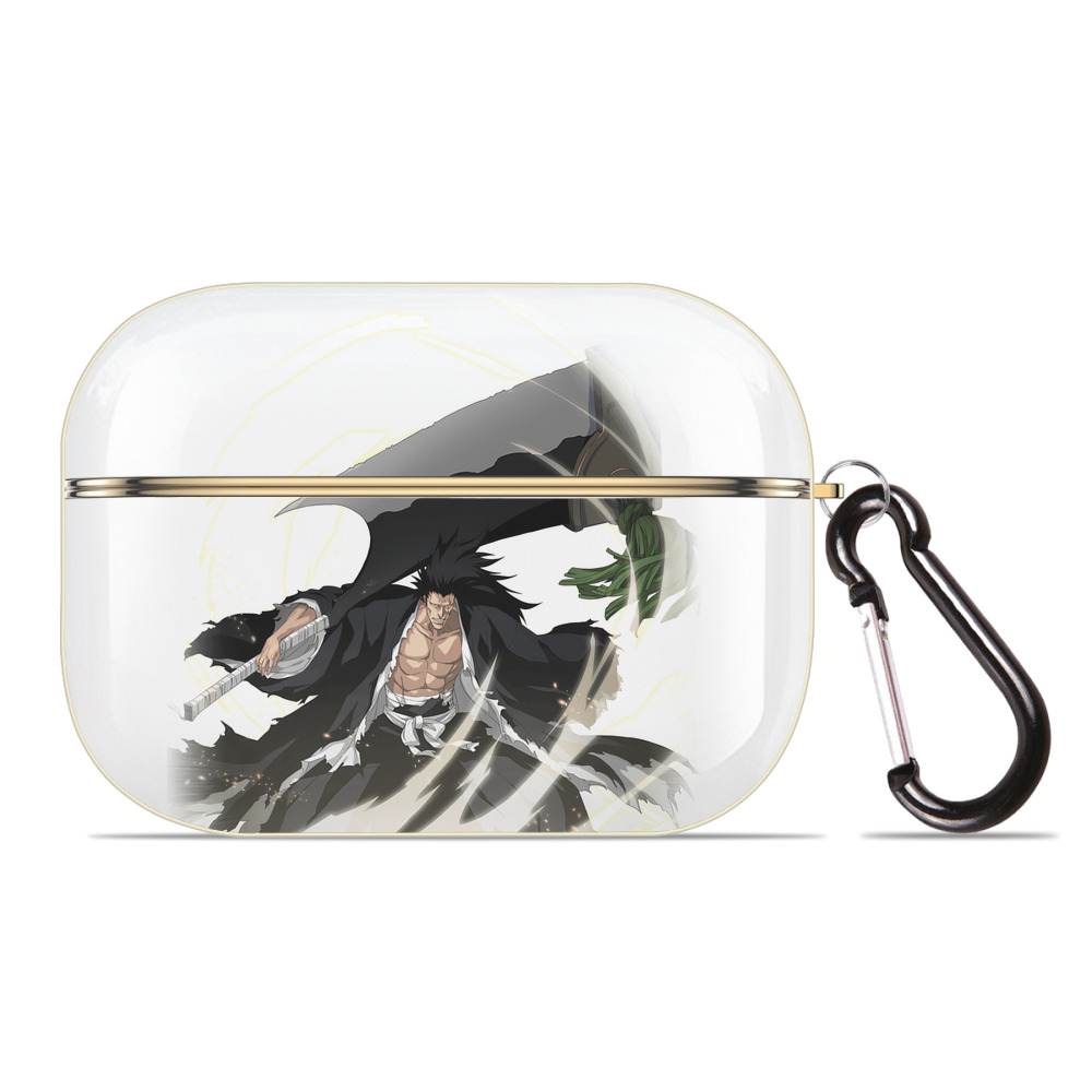 （画像用） ブリーチ ざらき けんぱち BLEACH Zaraki Kenpachi 【AirPods Pro用】ハードシェル保護ケース｜耐衝撃・防指紋・カラビナ付き商品仕様