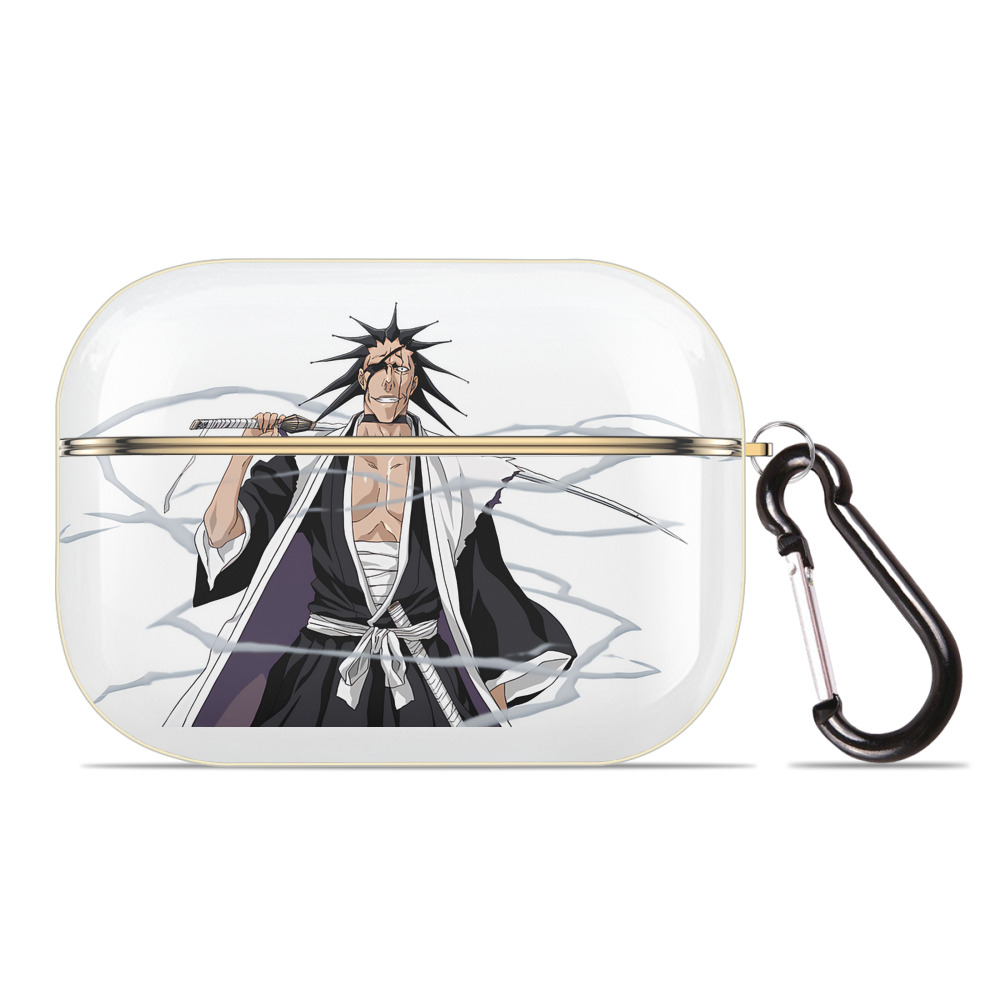 （画像用） ブリーチ ざらき けんぱち BLEACH Zaraki Kenpachi 【AirPods Pro用】ハードシェル保護ケース｜耐衝撃・防指紋・カラビナ付き商品仕様