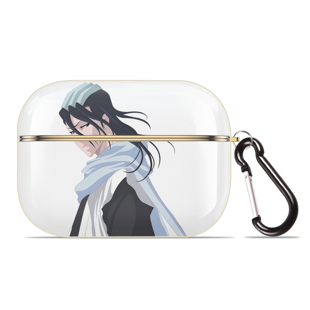 （画像用） ブリーチ くちき びゃくや BLEACH Kuchiki Byakuya 【AirPods Pro用】ハードシェル保護ケース｜耐衝撃・防指紋・カラビナ付き商品仕様