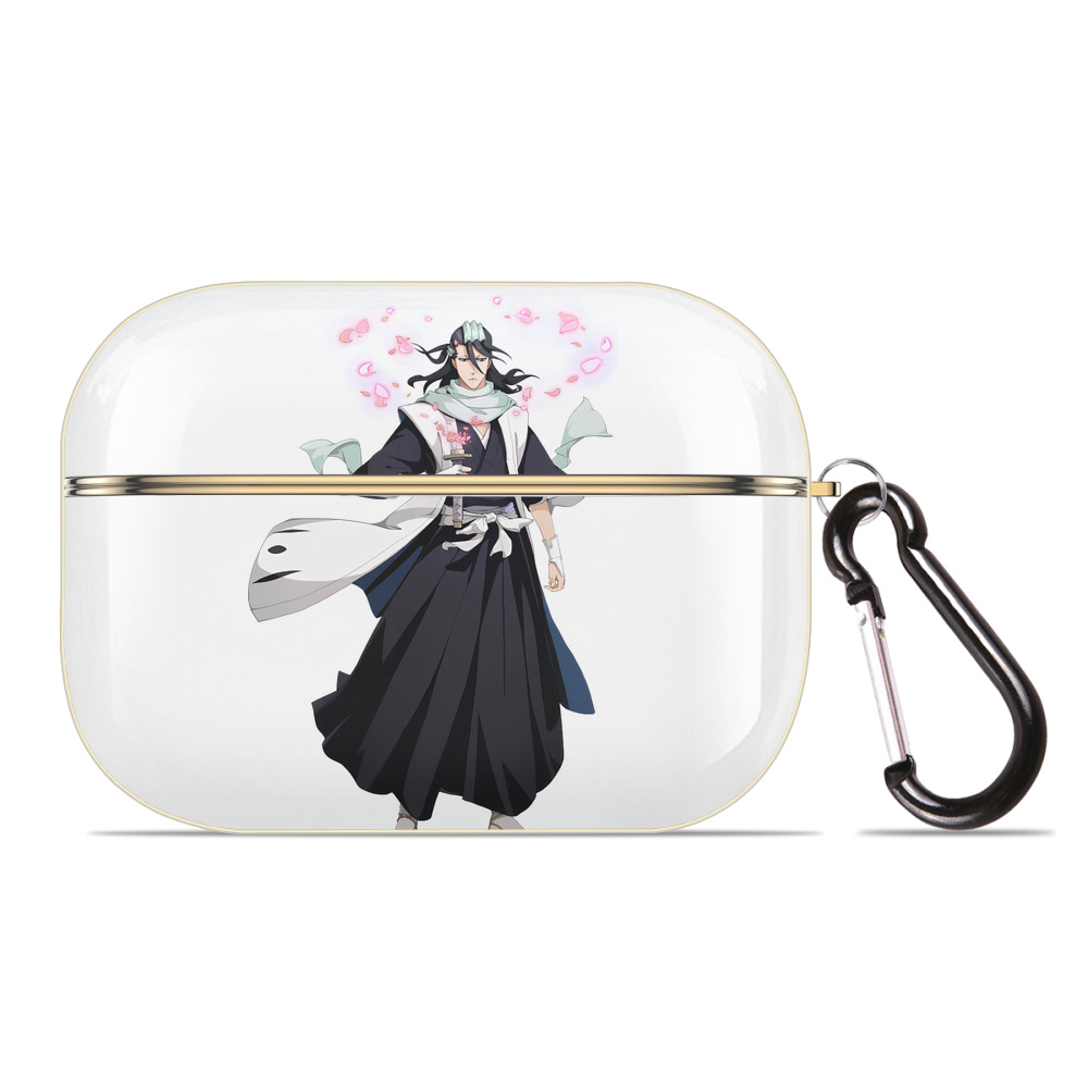（画像用） ブリーチ くちき びゃくや BLEACH Kuchiki Byakuya 【AirPods Pro用】ハードシェル保護ケース｜耐衝撃・防指紋・カラビナ付き商品仕様