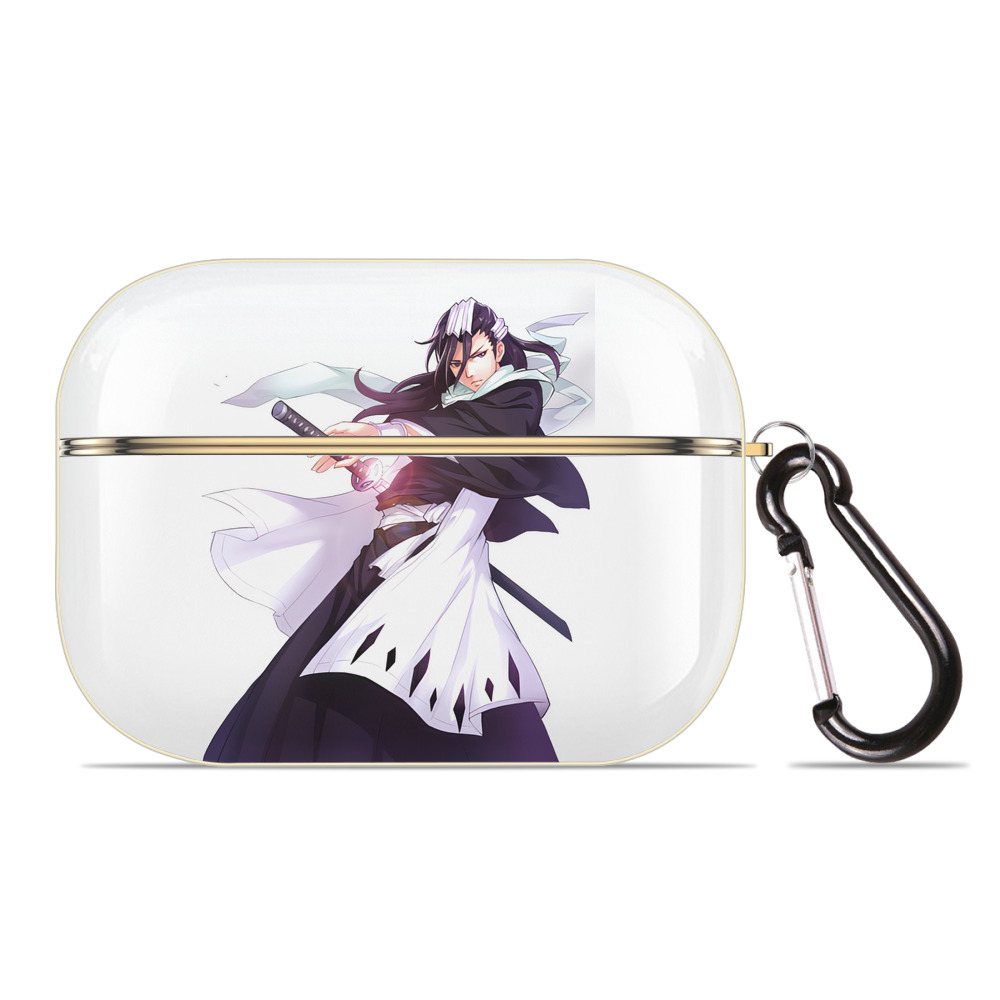 （画像用） ブリーチ くちき びゃくや BLEACH Kuchiki Byakuya 【AirPods Pro用】ハードシェル保護ケース｜耐衝撃・防指紋・カラビナ付き商品仕様
