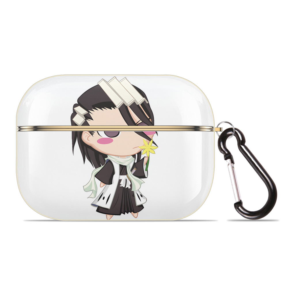 （画像用） ブリーチ くちき びゃくや BLEACH Kuchiki Byakuya 【AirPods Pro用】ハードシェル保護ケース｜耐衝撃・防指紋・カラビナ付き商品仕様