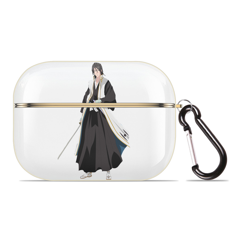 （画像用） ブリーチ くちき びゃくや BLEACH Kuchiki Byakuya 【AirPods Pro用】ハードシェル保護ケース｜耐衝撃・防指紋・カラビナ付き商品仕様