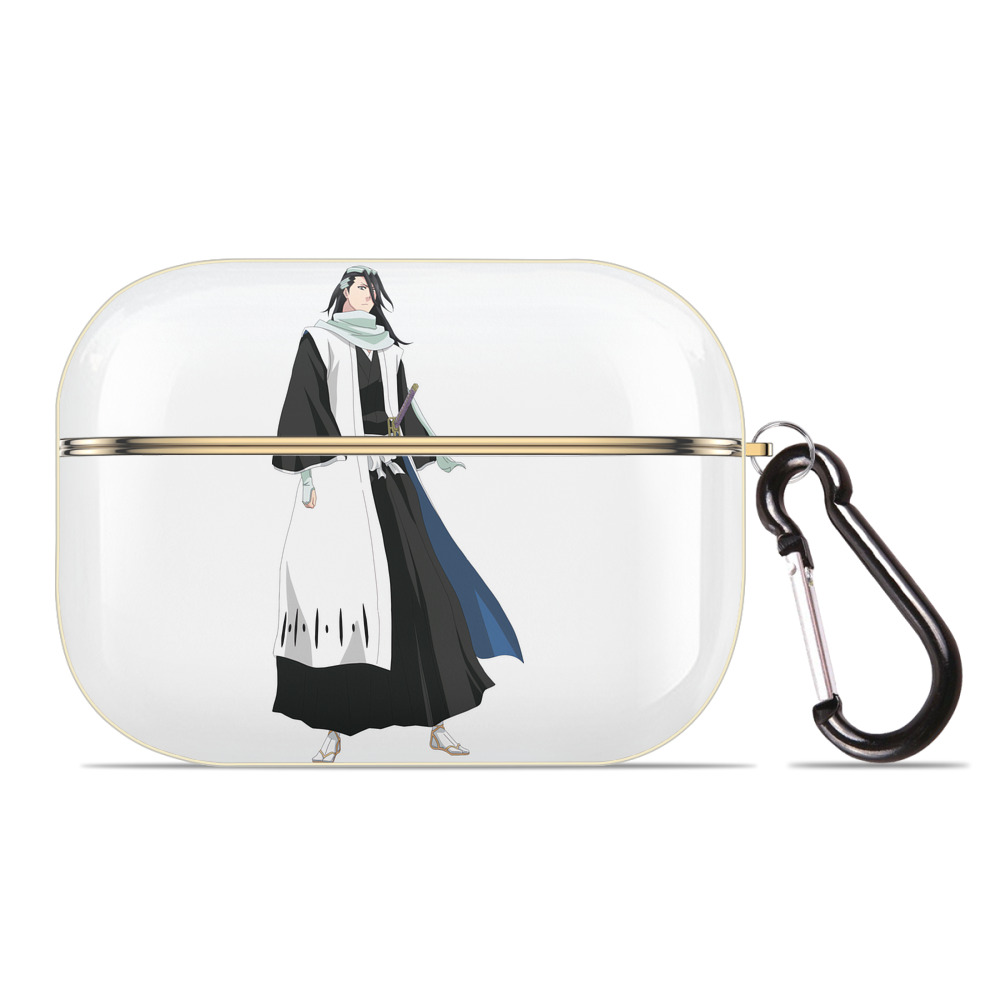 （画像用） ブリーチ くちき びゃくや BLEACH Kuchiki Byakuya 【AirPods Pro用】ハードシェル保護ケース｜耐衝撃・防指紋・カラビナ付き商品仕様