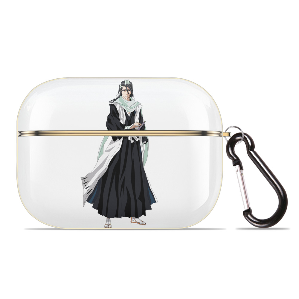 （画像用） ブリーチ くちき びゃくや BLEACH Kuchiki Byakuya 【AirPods Pro用】ハードシェル保護ケース｜耐衝撃・防指紋・カラビナ付き商品仕様
