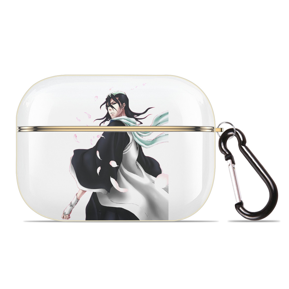 （画像用） ブリーチ くちき びゃくや BLEACH Kuchiki Byakuya 【AirPods Pro用】ハードシェル保護ケース｜耐衝撃・防指紋・カラビナ付き商品仕様