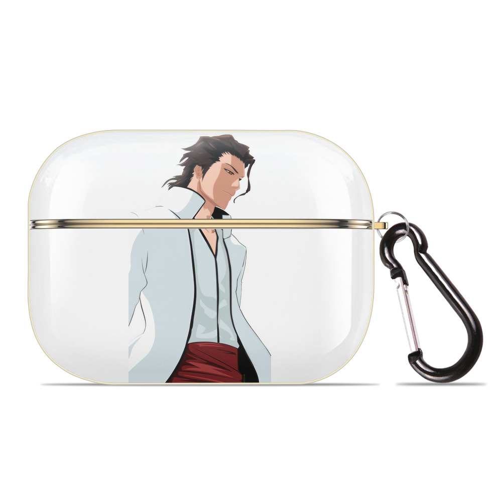（画像用） ブリーチ 藍染 惣右介（あいぜん そうすけ） BLEACH Aizen Sousuke 【AirPods Pro用】ハードシェル保護ケース｜耐衝撃・防指紋・カラビナ付き商品仕様