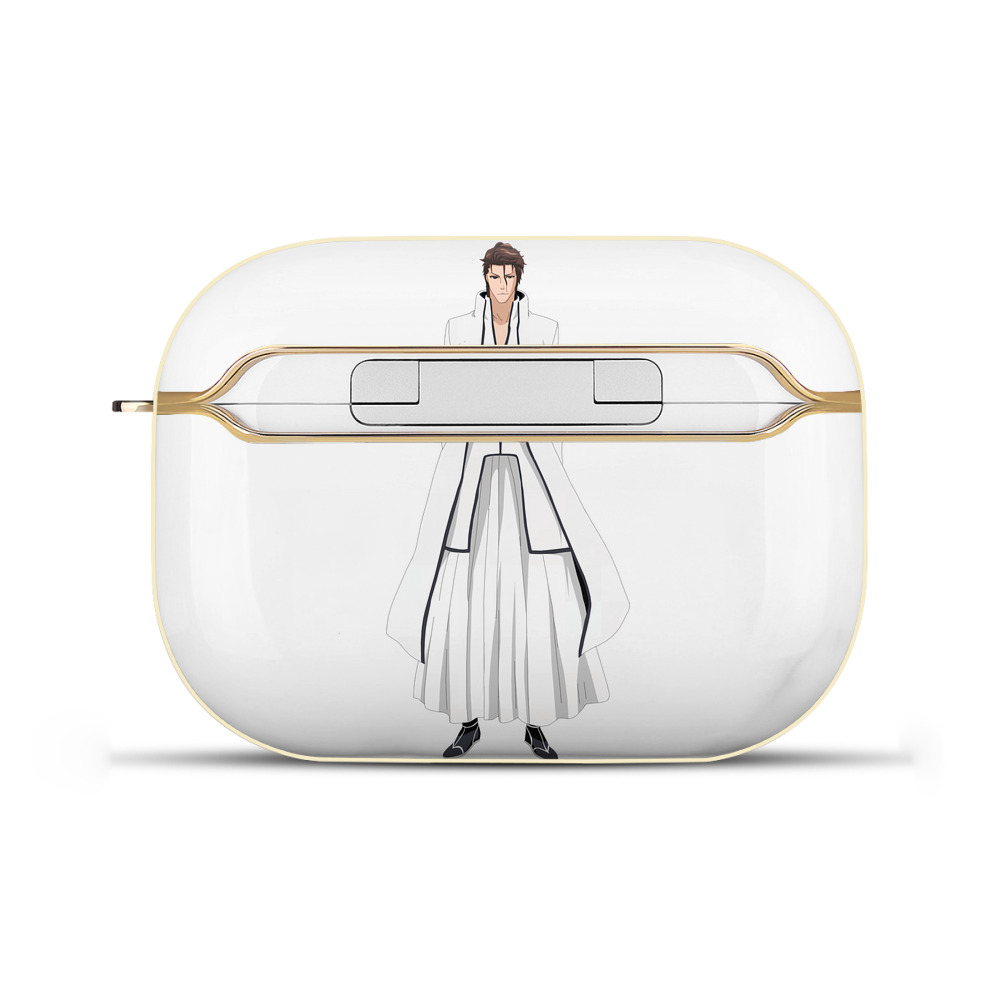 （画像用） ブリーチ 藍染 惣右介（あいぜん そうすけ） BLEACH Aizen Sousuke 【AirPods Pro用】ハードシェル保護ケース｜耐衝撃・防指紋・カラビナ付き商品仕様
