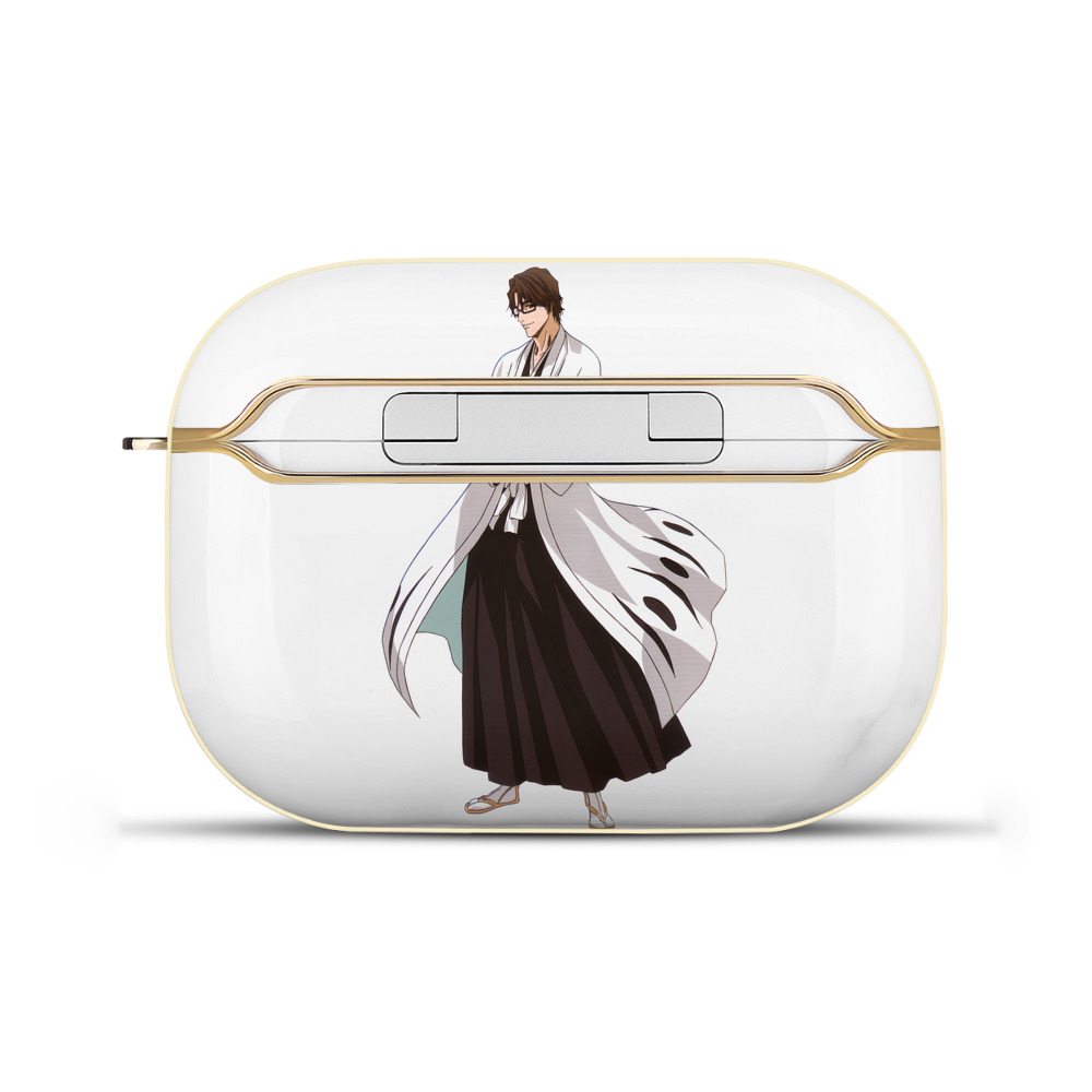 （画像用） ブリーチ 藍染 惣右介（あいぜん そうすけ） BLEACH Aizen Sousuke 【AirPods Pro用】ハードシェル保護ケース｜耐衝撃・防指紋・カラビナ付き商品仕様