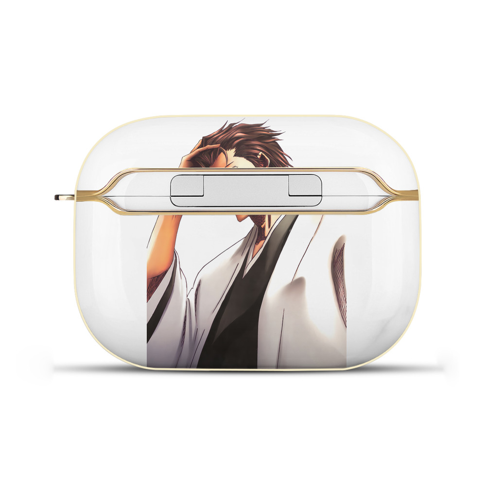 （画像用） ブリーチ 藍染 惣右介（あいぜん そうすけ） BLEACH Aizen Sousuke 【AirPods Pro用】ハードシェル保護ケース｜耐衝撃・防指紋・カラビナ付き商品仕様