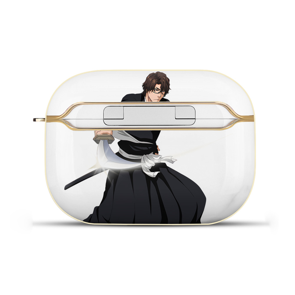 （画像用） ブリーチ 藍染 惣右介（あいぜん そうすけ） BLEACH Aizen Sousuke 【AirPods Pro用】ハードシェル保護ケース｜耐衝撃・防指紋・カラビナ付き商品仕様