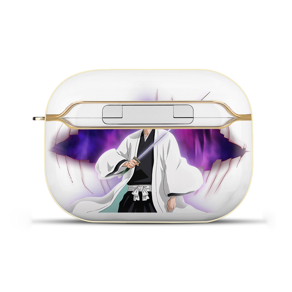 （画像用） ブリーチ 藍染 惣右介（あいぜん そうすけ） BLEACH Aizen Sousuke 【AirPods Pro用】ハードシェル保護ケース｜耐衝撃・防指紋・カラビナ付き商品仕様
