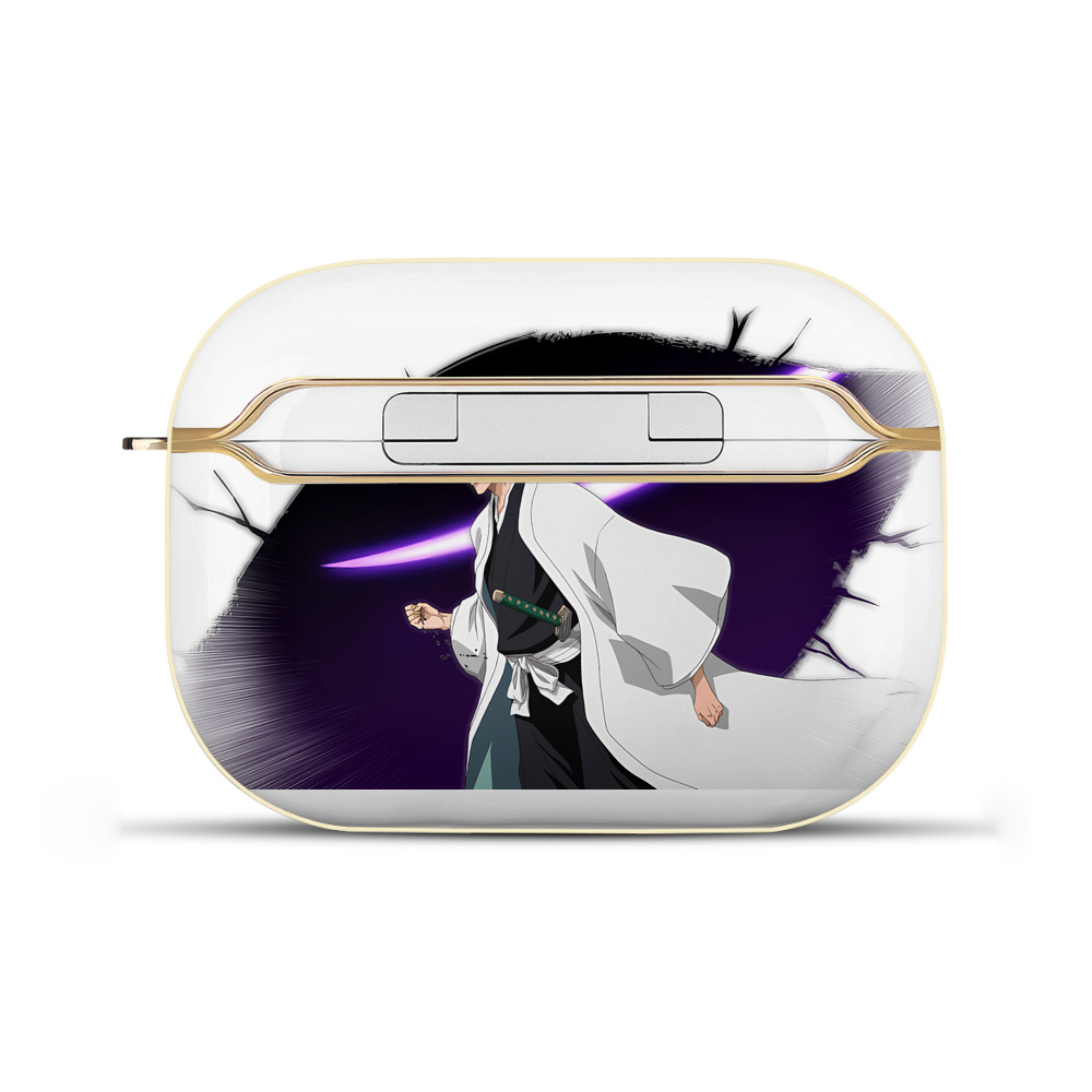（画像用） ブリーチ 藍染 惣右介（あいぜん そうすけ） BLEACH Aizen Sousuke 【AirPods Pro用】ハードシェル保護ケース｜耐衝撃・防指紋・カラビナ付き商品仕様