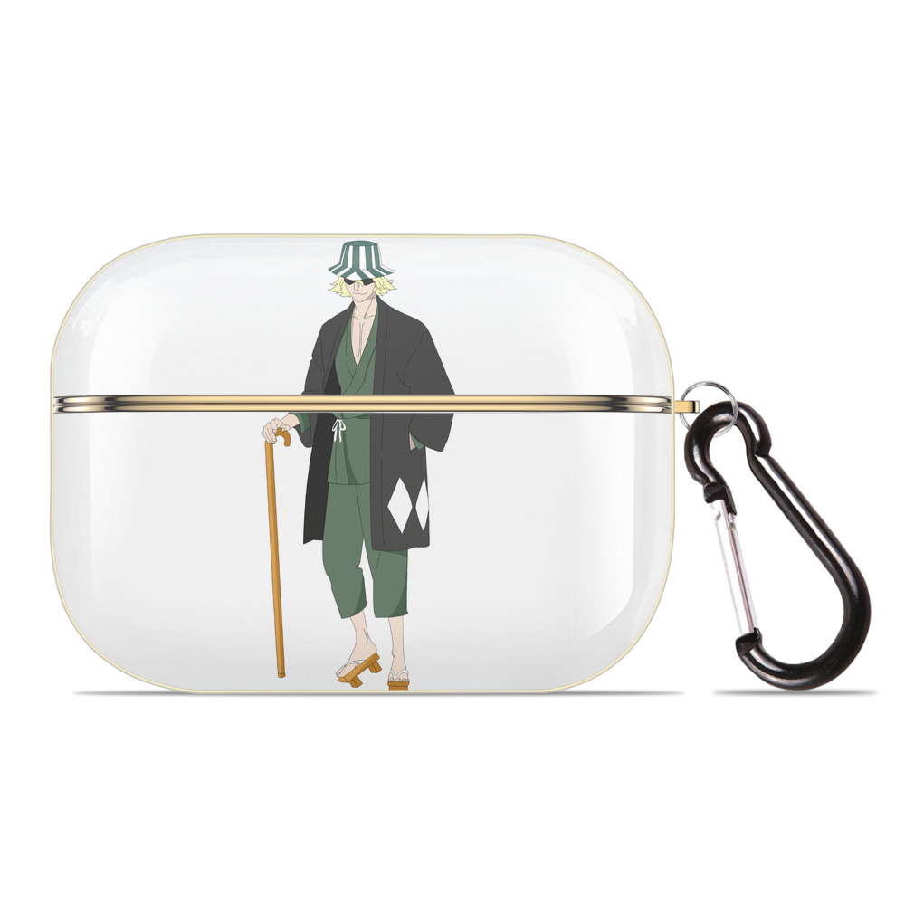 （画像用） "ブリーチ 浦原 喜助（うらはら きすけ） BLEACH Urahara Kisuke " 【AirPods Pro用】ハードシェル保護ケース｜耐衝撃・防指紋・カラビナ付き商品仕様