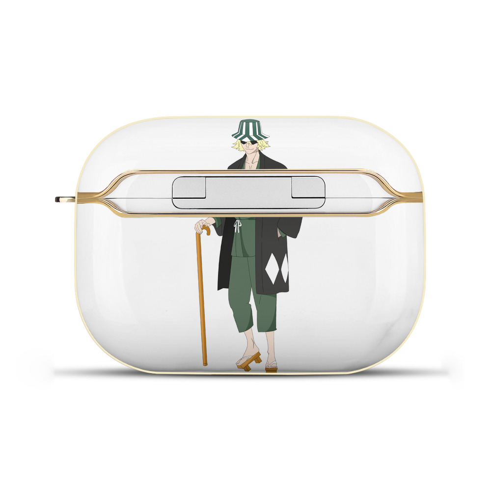 （画像用） "ブリーチ 浦原 喜助（うらはら きすけ） BLEACH Urahara Kisuke " 【AirPods Pro用】ハードシェル保護ケース｜耐衝撃・防指紋・カラビナ付き商品仕様