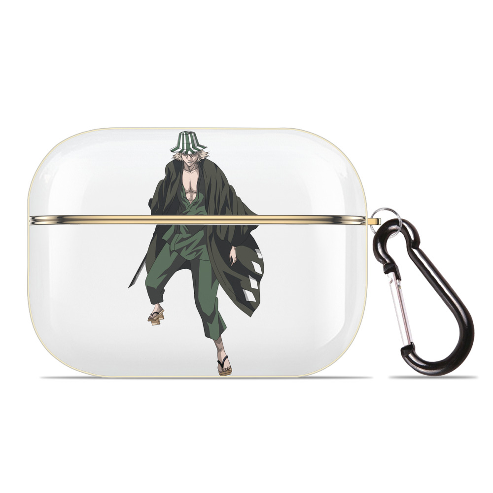 （画像用） "ブリーチ 浦原 喜助（うらはら きすけ） BLEACH Urahara Kisuke " 【AirPods Pro用】ハードシェル保護ケース｜耐衝撃・防指紋・カラビナ付き商品仕様
