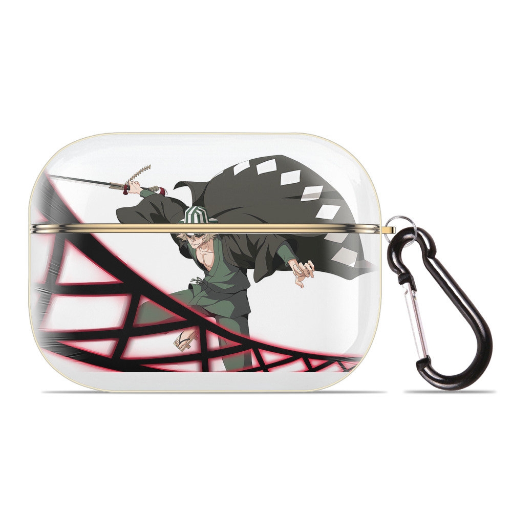 （画像用） "ブリーチ 浦原 喜助（うらはら きすけ） BLEACH Urahara Kisuke " 【AirPods Pro用】ハードシェル保護ケース｜耐衝撃・防指紋・カラビナ付き商品仕様