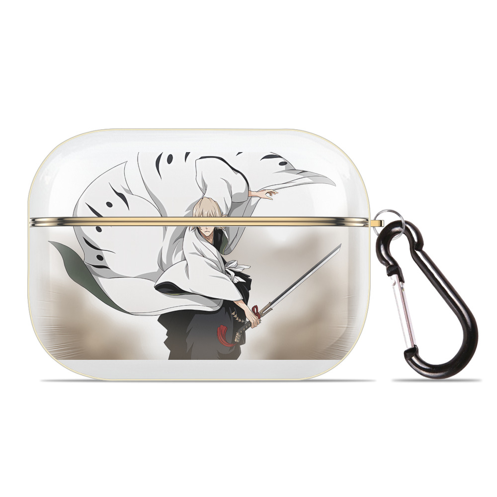 （画像用） "ブリーチ 浦原 喜助（うらはら きすけ） BLEACH Urahara Kisuke " 【AirPods Pro用】ハードシェル保護ケース｜耐衝撃・防指紋・カラビナ付き商品仕様