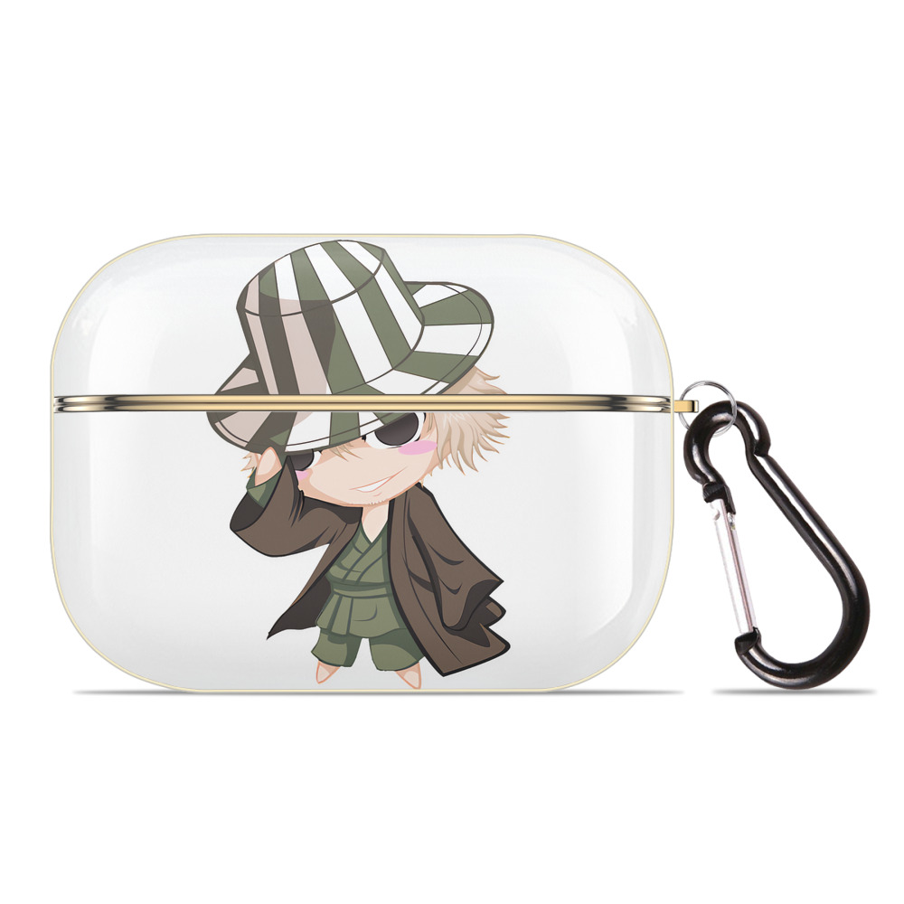 （画像用） "ブリーチ 浦原 喜助（うらはら きすけ） BLEACH Urahara Kisuke " 【AirPods Pro用】ハードシェル保護ケース｜耐衝撃・防指紋・カラビナ付き商品仕様