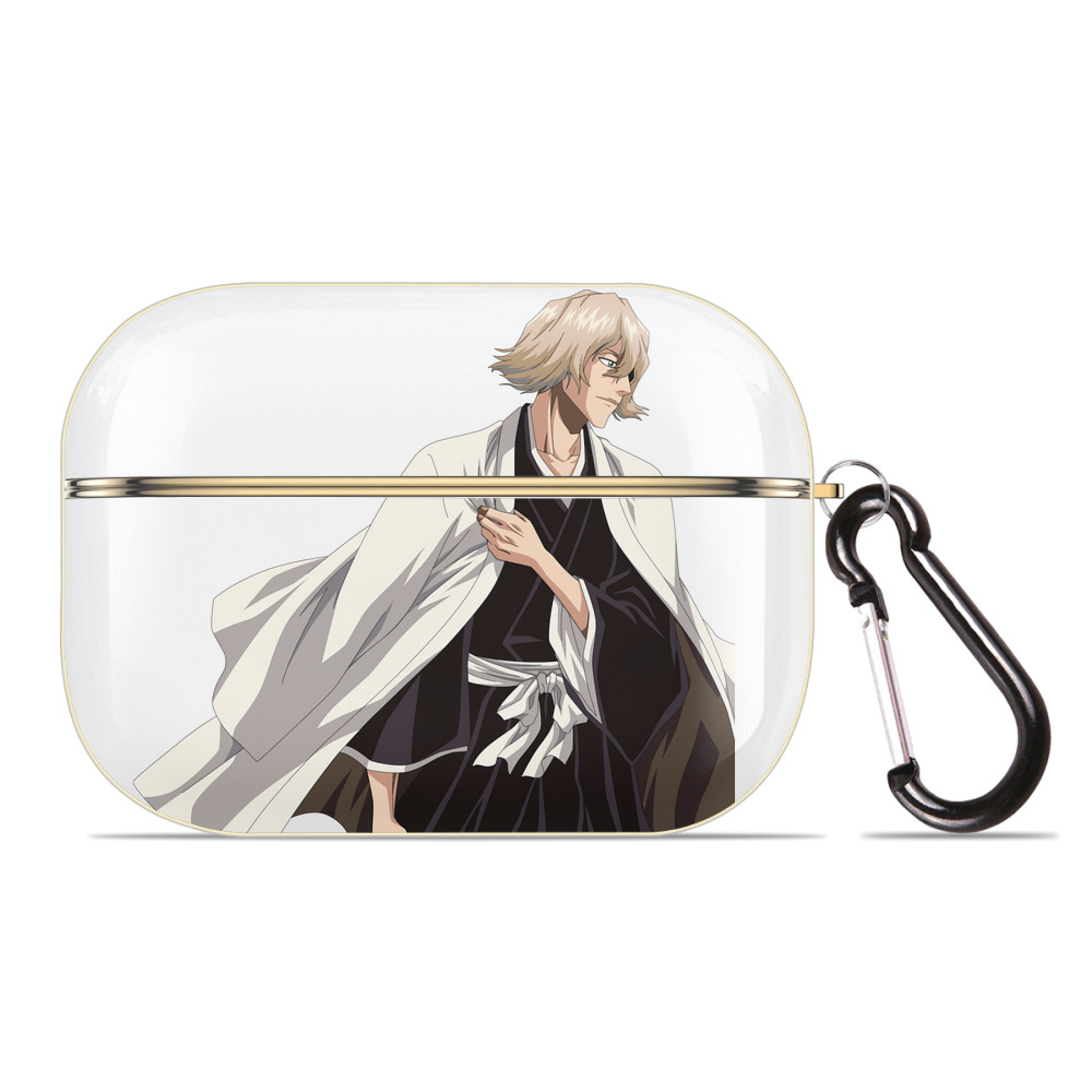 （画像用） "ブリーチ 浦原 喜助（うらはら きすけ） BLEACH Urahara Kisuke " 【AirPods Pro用】ハードシェル保護ケース｜耐衝撃・防指紋・カラビナ付き商品仕様