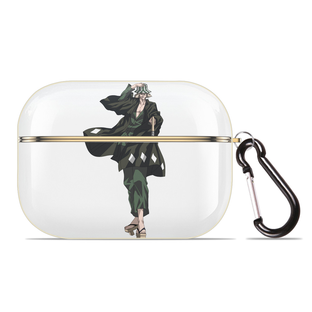 （画像用） "ブリーチ 浦原 喜助（うらはら きすけ） BLEACH Urahara Kisuke " 【AirPods Pro用】ハードシェル保護ケース｜耐衝撃・防指紋・カラビナ付き商品仕様