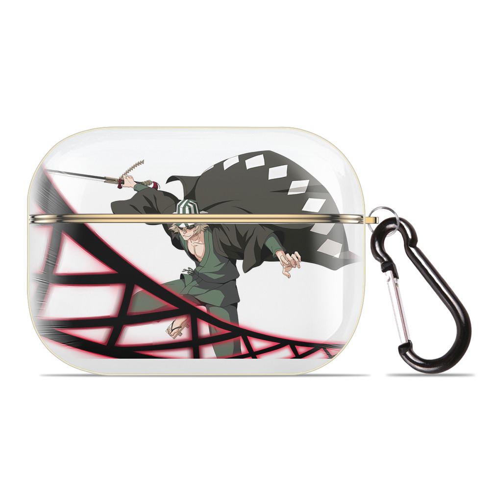 （画像用） "ブリーチ 浦原 喜助（うらはら きすけ） BLEACH Urahara Kisuke " 【AirPods Pro用】ハードシェル保護ケース｜耐衝撃・防指紋・カラビナ付き商品仕様