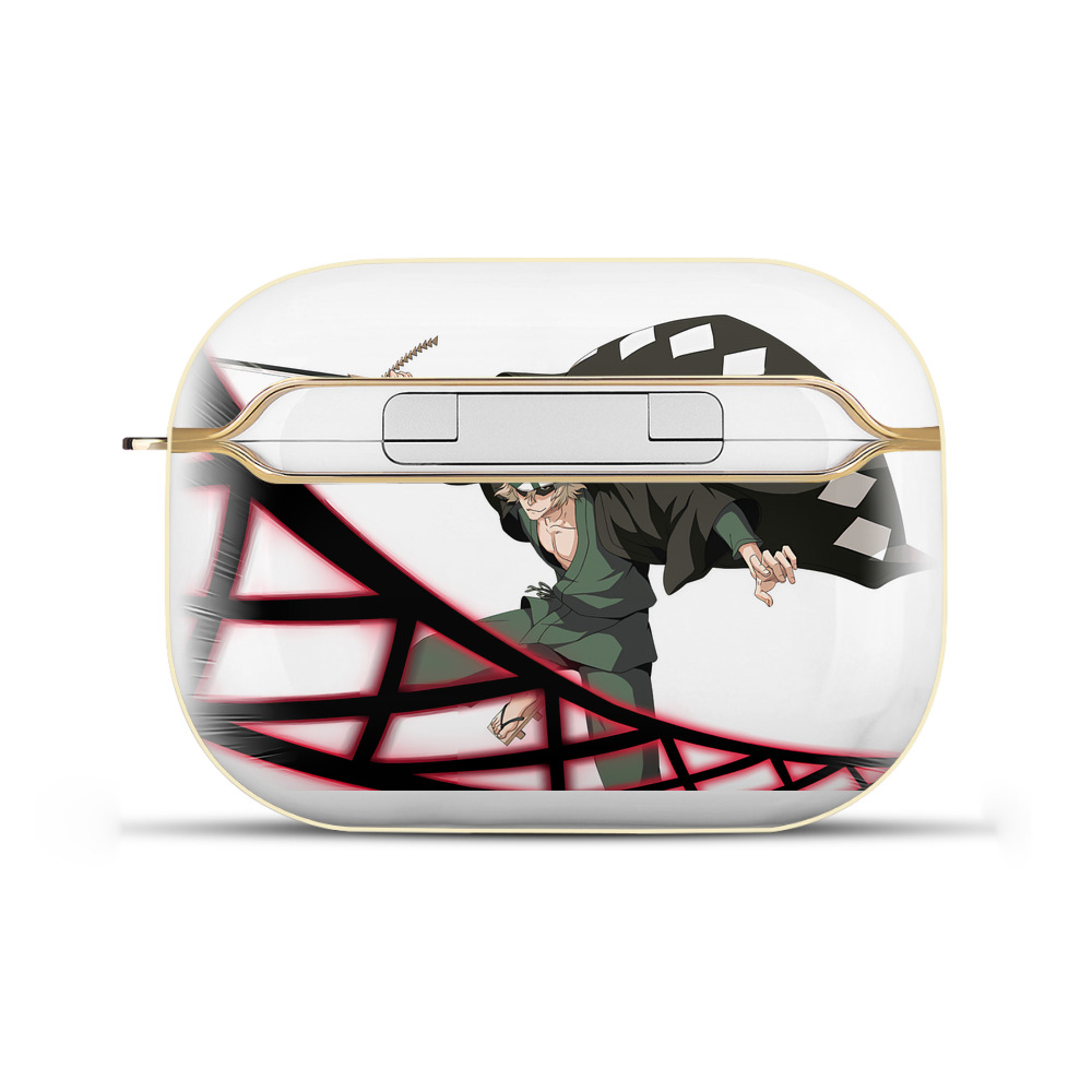 （画像用） "ブリーチ 浦原 喜助（うらはら きすけ） BLEACH Urahara Kisuke " 【AirPods Pro用】ハードシェル保護ケース｜耐衝撃・防指紋・カラビナ付き商品仕様